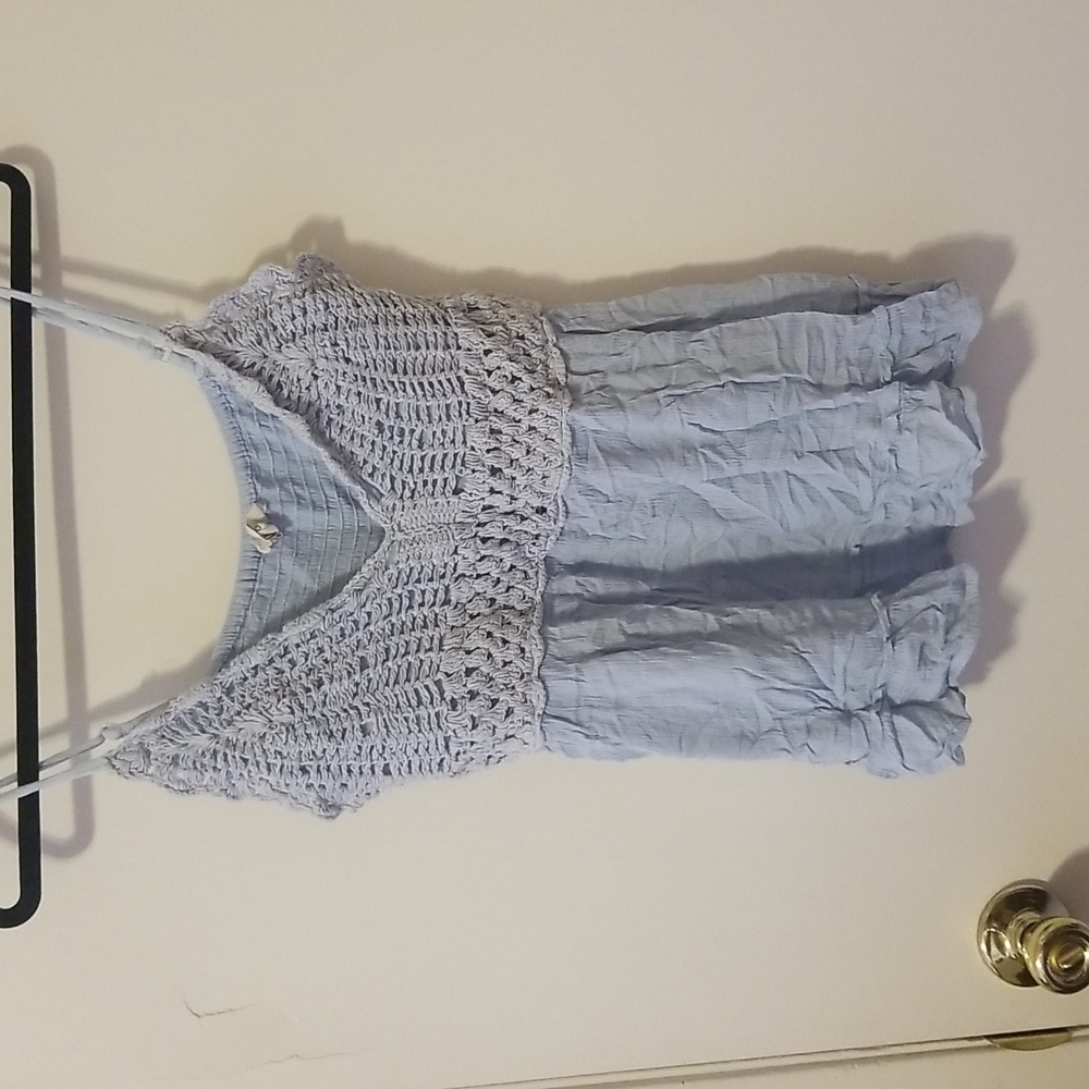 Light Blue Lace Top